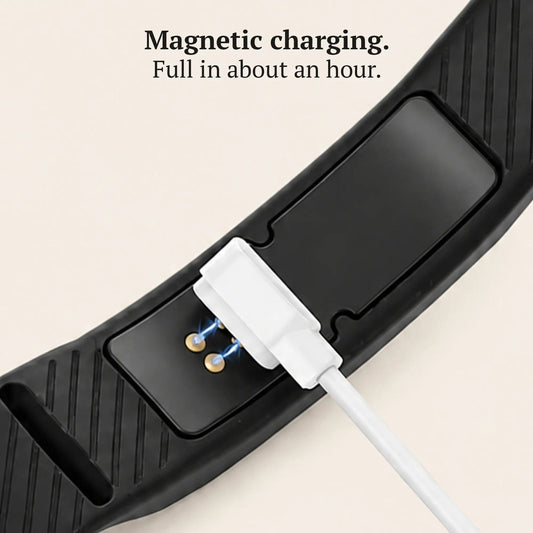 Sovune Nudge with its magnetic USB charger, a travel alarm for early flights