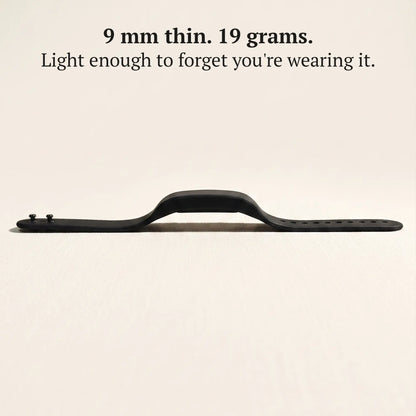 Side profile of the Sovune Nudge band showing its 9 mm thickness